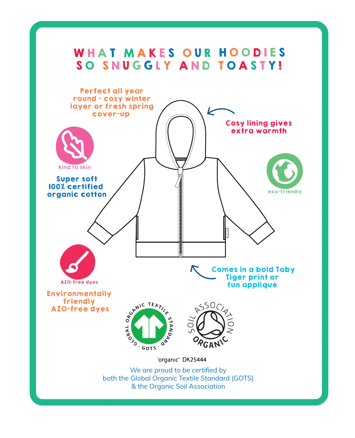Organic Horse Applique Hoodie