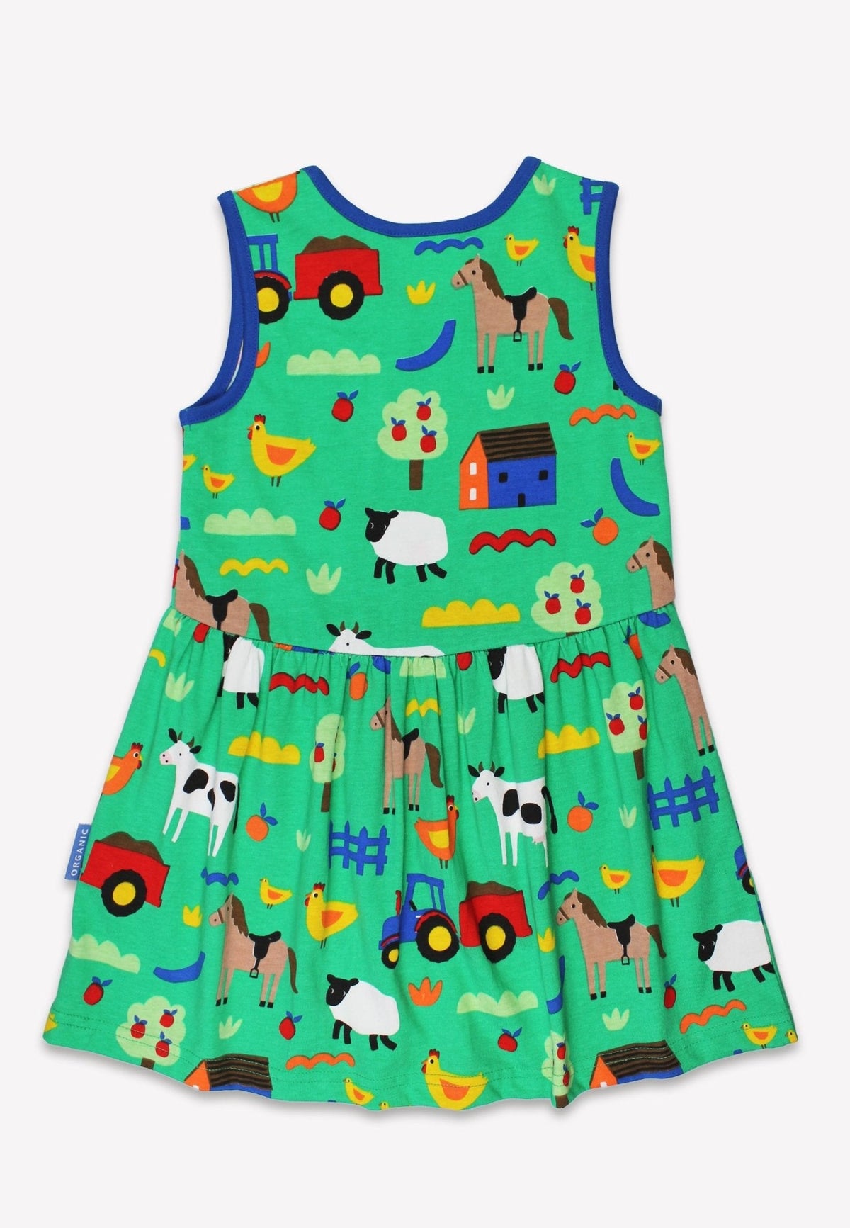 Organic Hillside Print Summer Dress