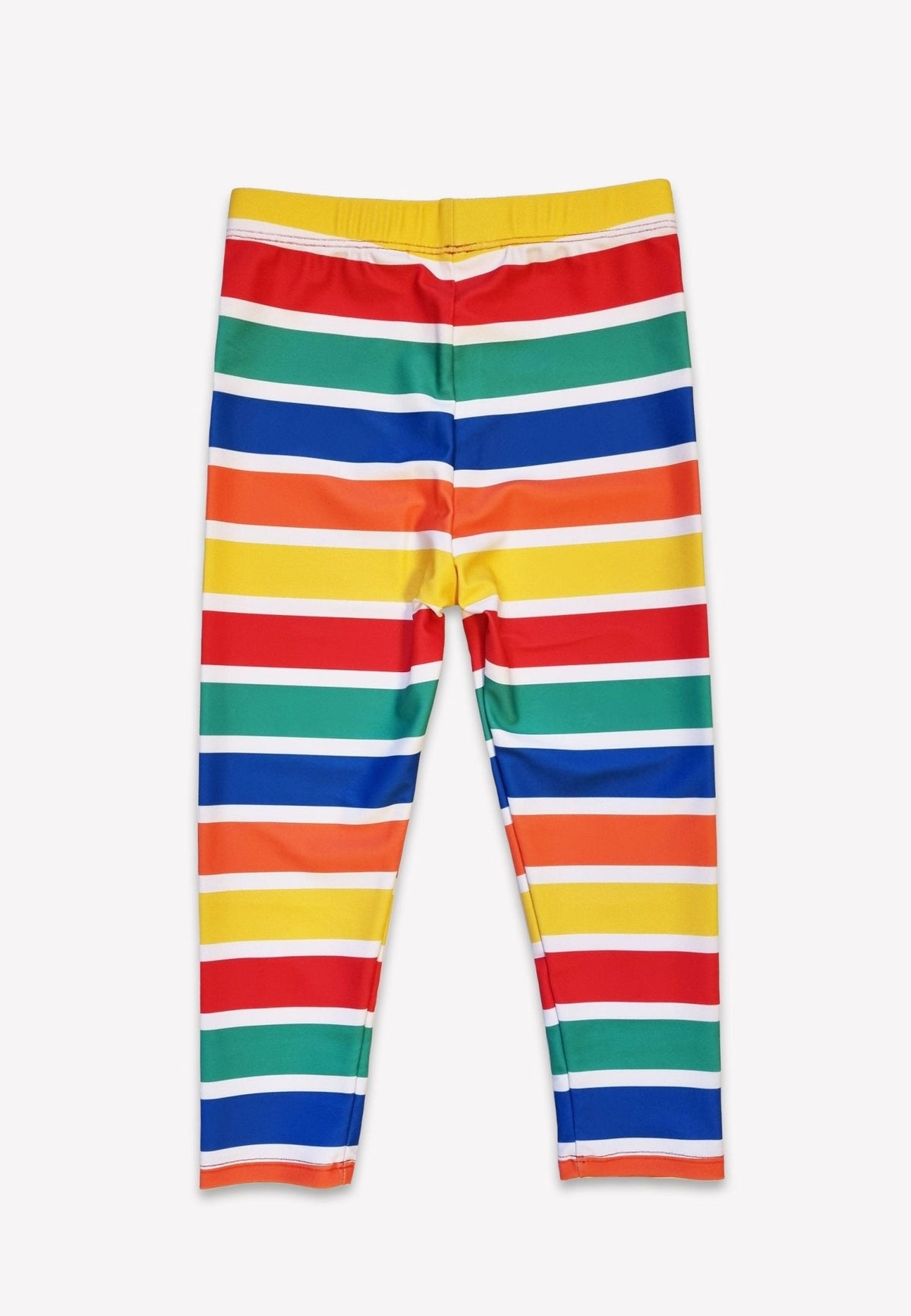 Happy Stripe Print Kids' Swim Leggings