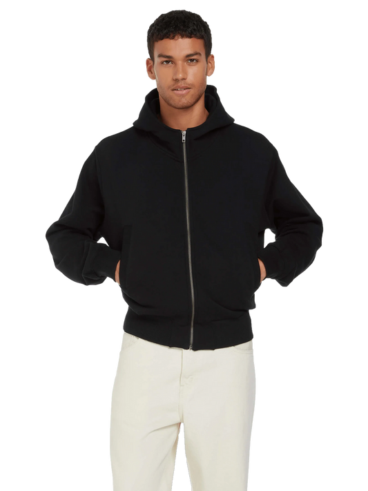 Organic Bomber Jacket Hoodie: Unisex