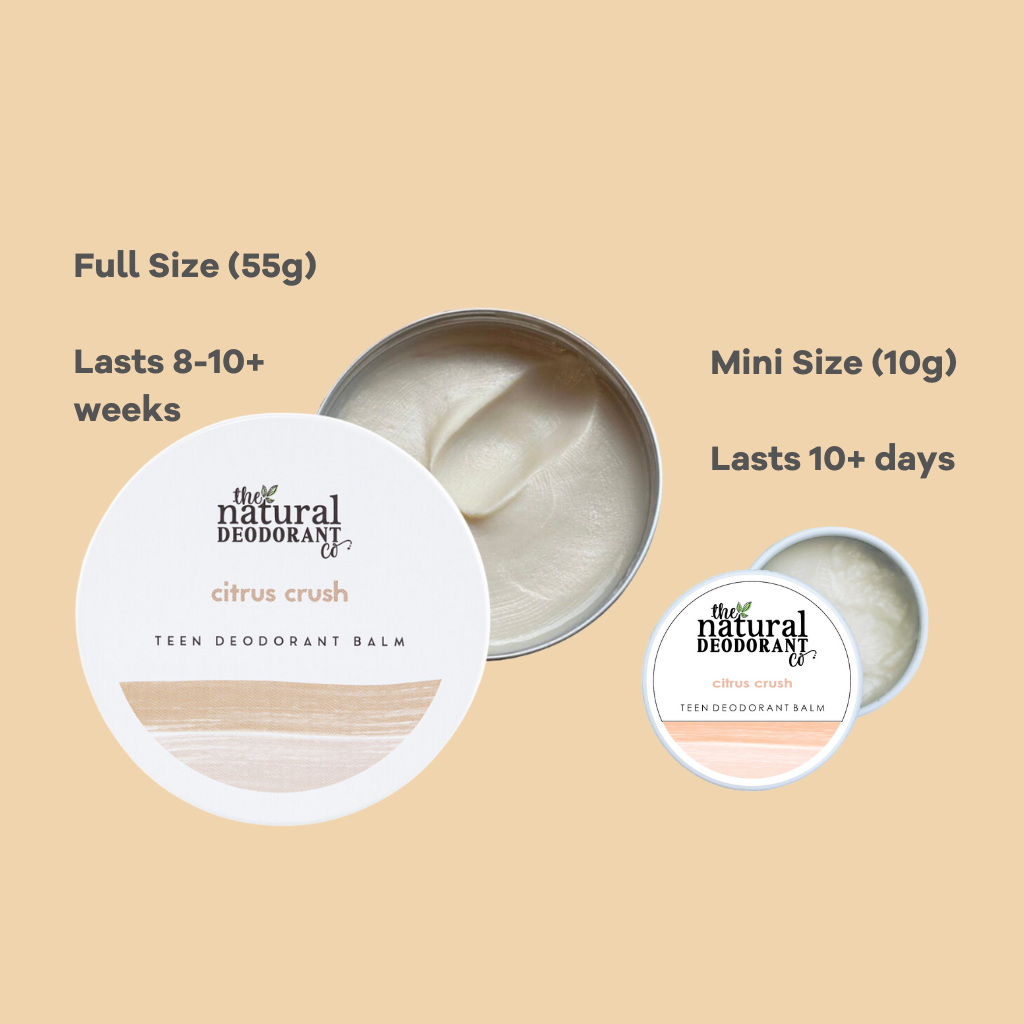Teen Deodorant Balm Citrus Crush 10g Mini