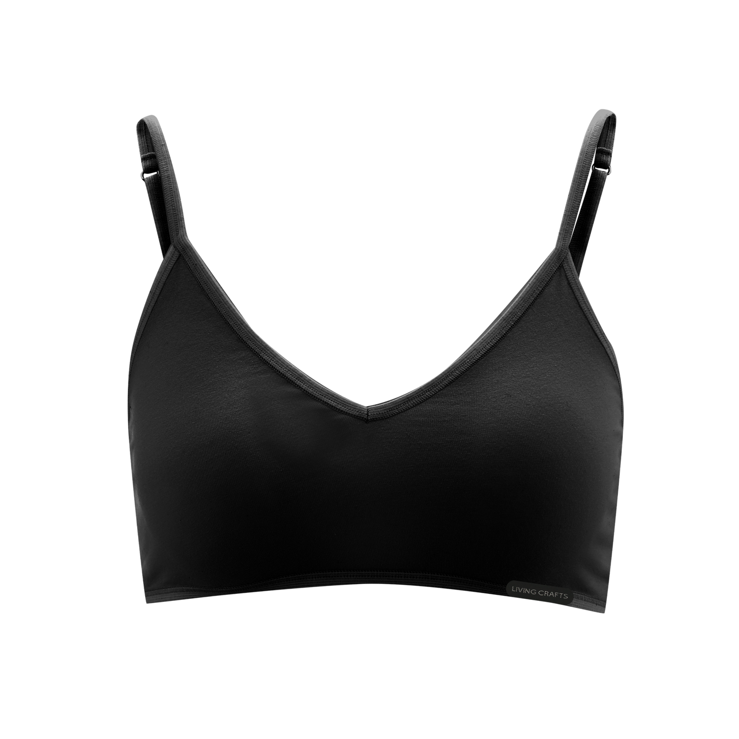 Organic Cotton Spaghetti Strap Bralette
