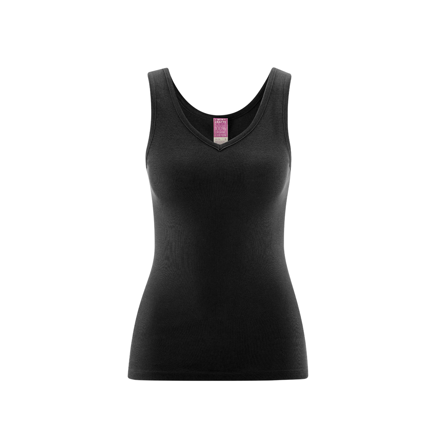 Organic Cotton V-neck Vest: Womens