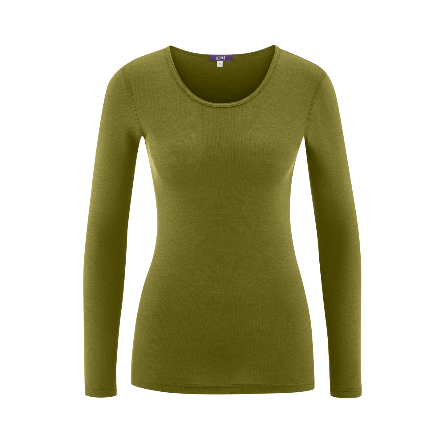 Wool & Organic Cotton Long Sleeve T-shirt: Womens