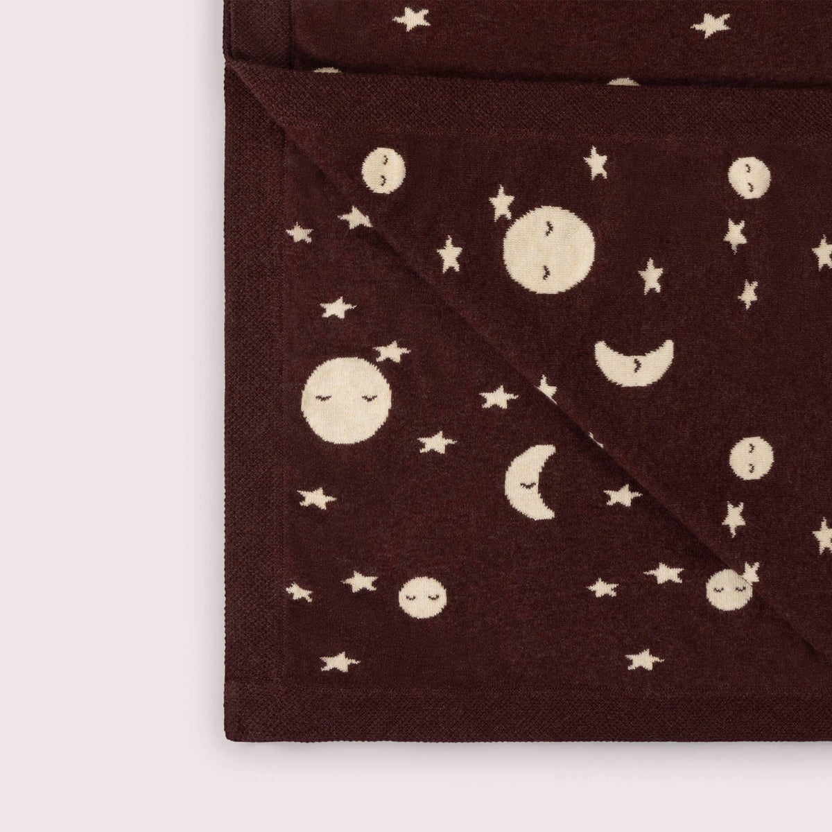 Moon Knitted Organic Baby Blanket