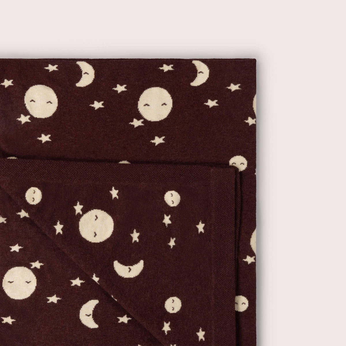 Moon Knitted Organic Baby Blanket