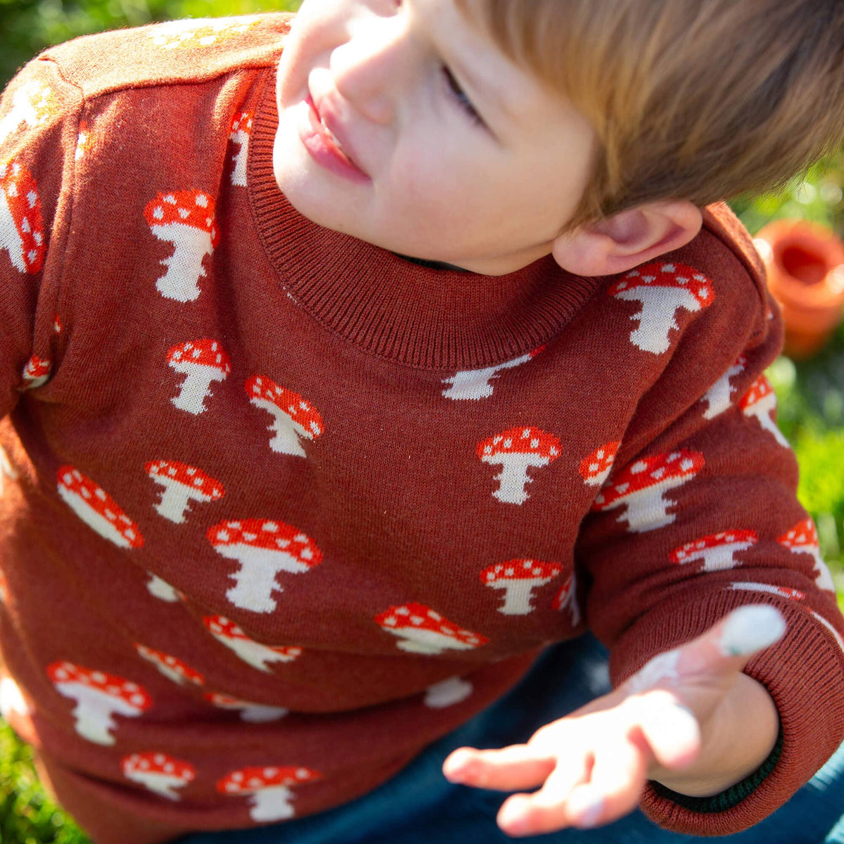 Mushroom Knitted Jumper