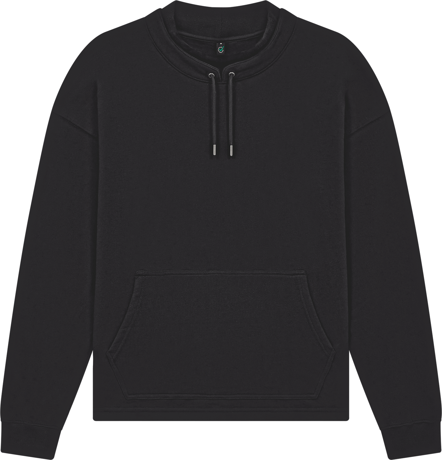 Organic Mock Neck Sweatshirt: Unisex