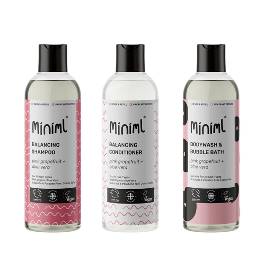 Miniml Balancing Hair and Beauty Bundle - Pink Grapefruit & Aloe Vera