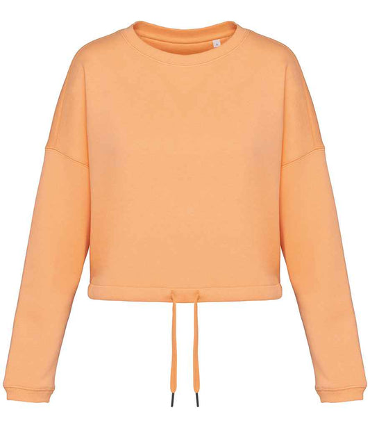 Organic Oversized Cropped Sweatshirt: Womens