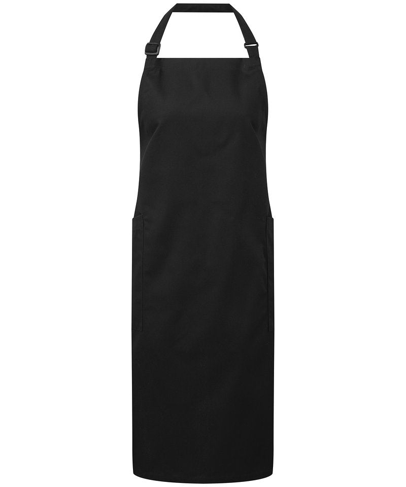 Recycled Polyester And Cotton Bib Apron, Organic And Fairtrade Certified