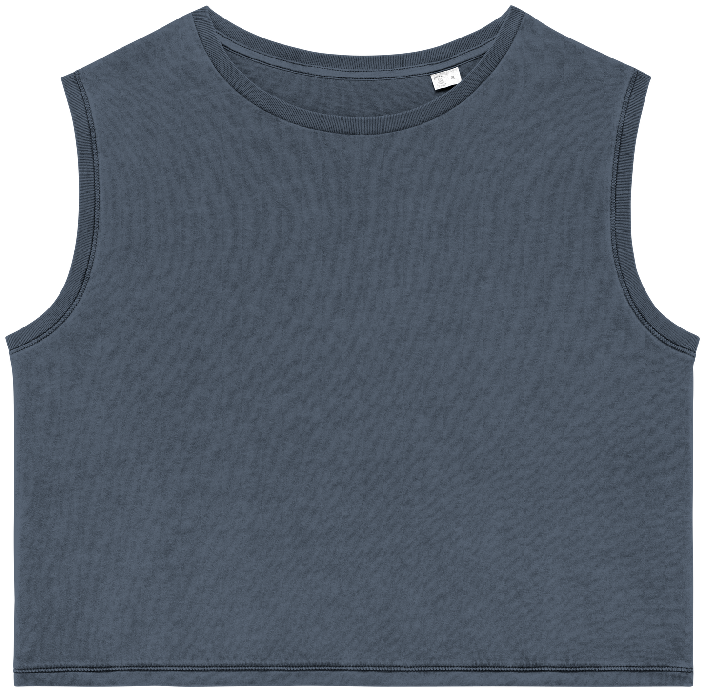 Organic Faded Cropped Tank Top: Womens