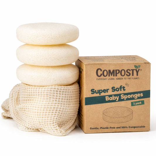 Super-Soft Baby Bath Sponges – 3 Pack