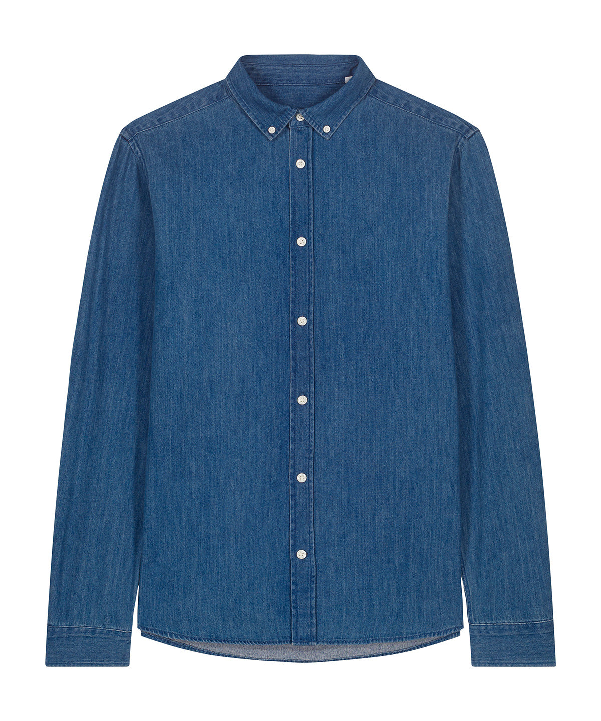 Organic Cotton Long Sleeve Denim Shirt: Mens