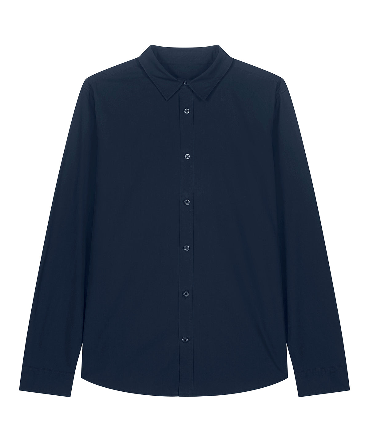 Organic Poplin Long Sleeve Shirt: Womens