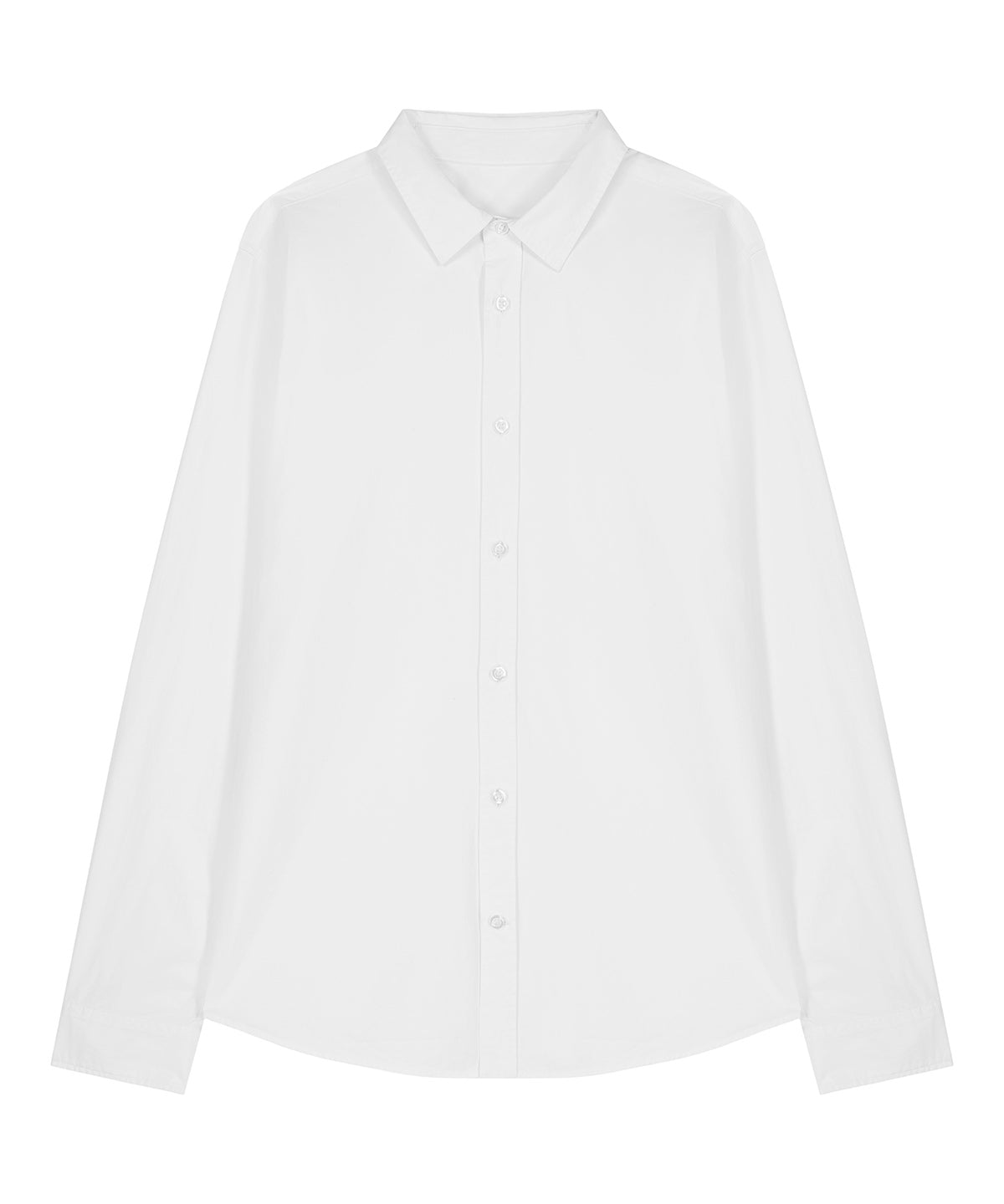 Organic Poplin Long Sleeve Shirt: Womens