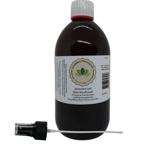 Organic Spearmint and Colloidal Silver Mouthwash - 525ml