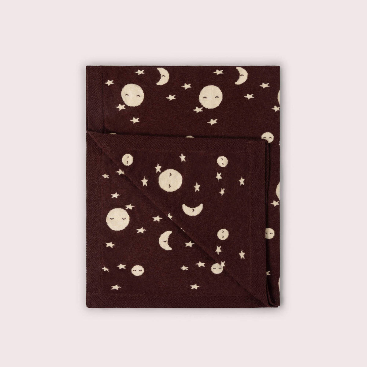 Moon Knitted Organic Baby Blanket