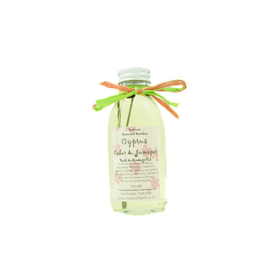 Cypress Cedar & Juniper 150ml Bath & Massage Oil - Breathe deep, find your roots