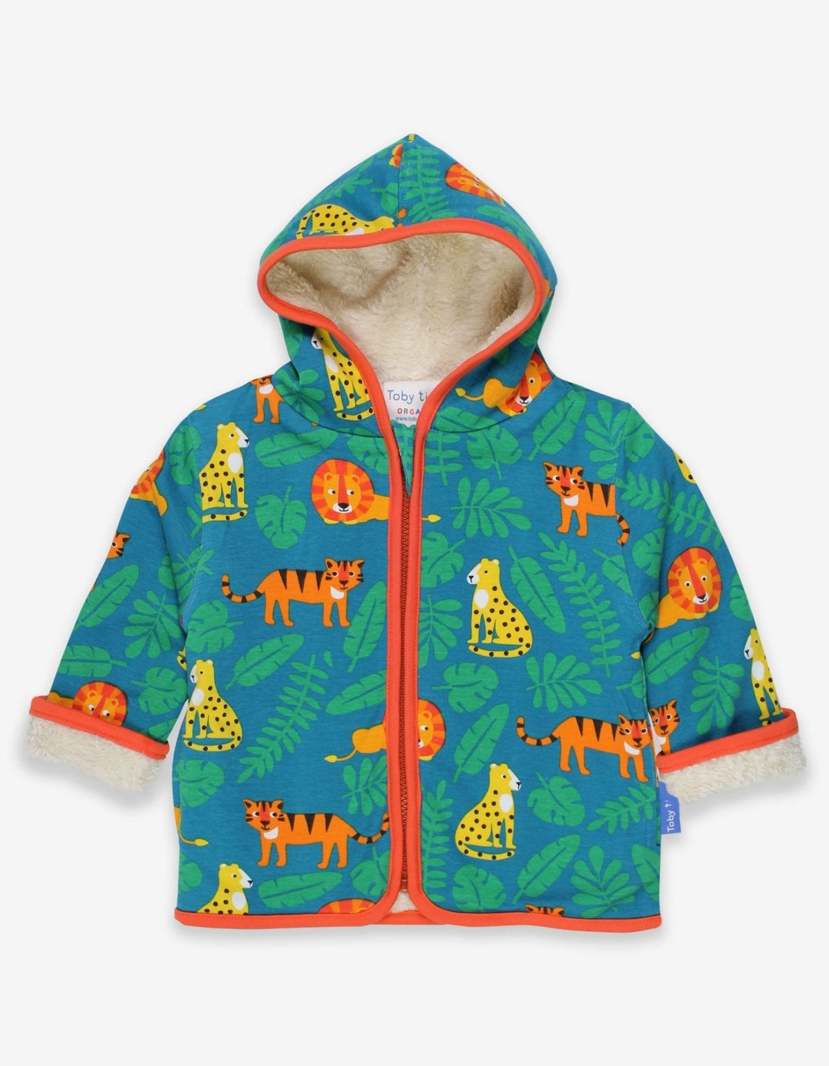 Organic Wild Cats Fleece Hoodie