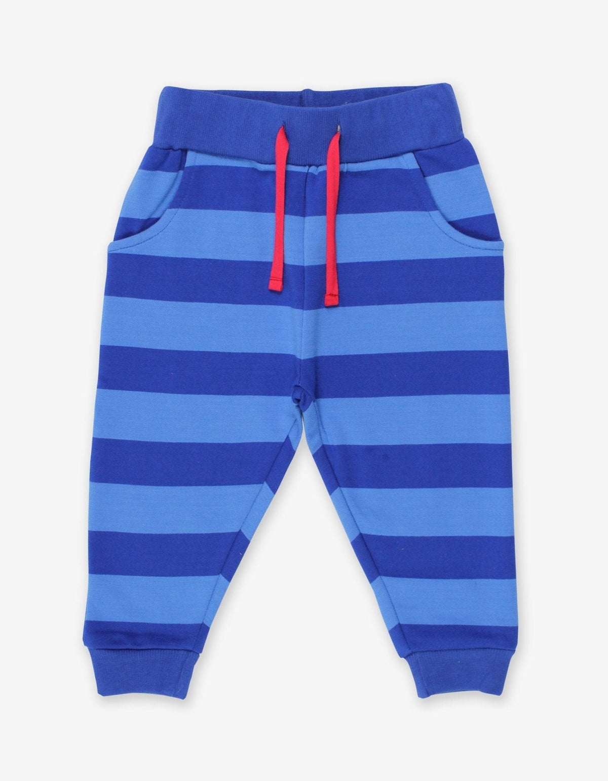 Organic Blue Blue Striped Joggers