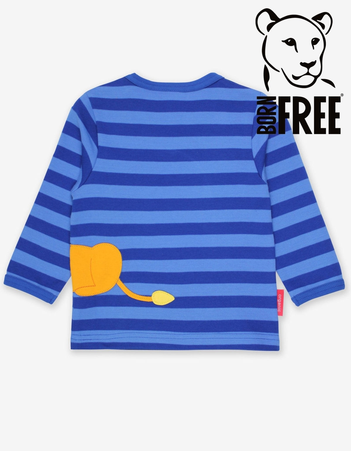 Organic Born Free Lion Applique Long-Sleeved T-Shirt