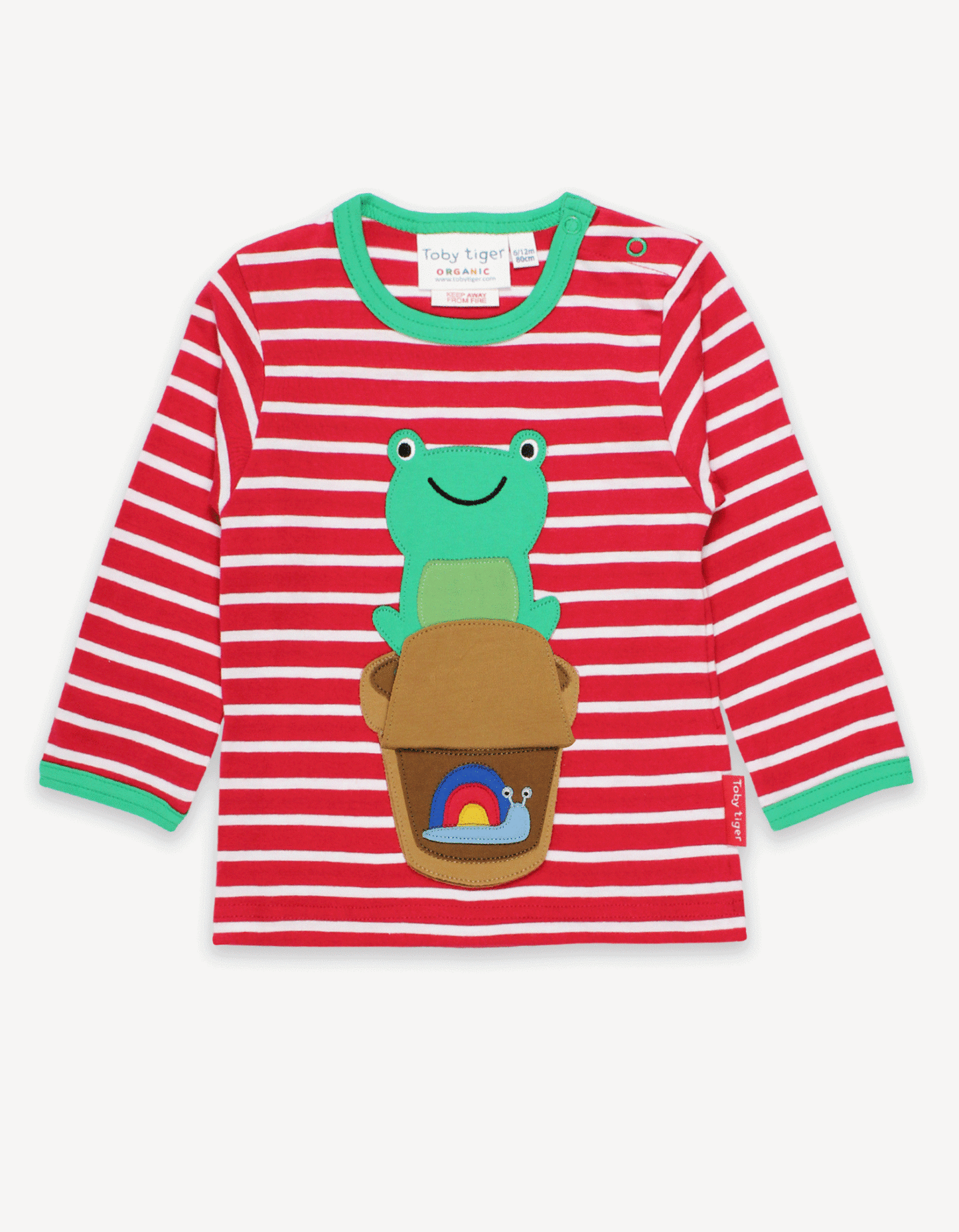 Organic Frog Applique Long-Sleeved T-Shirt