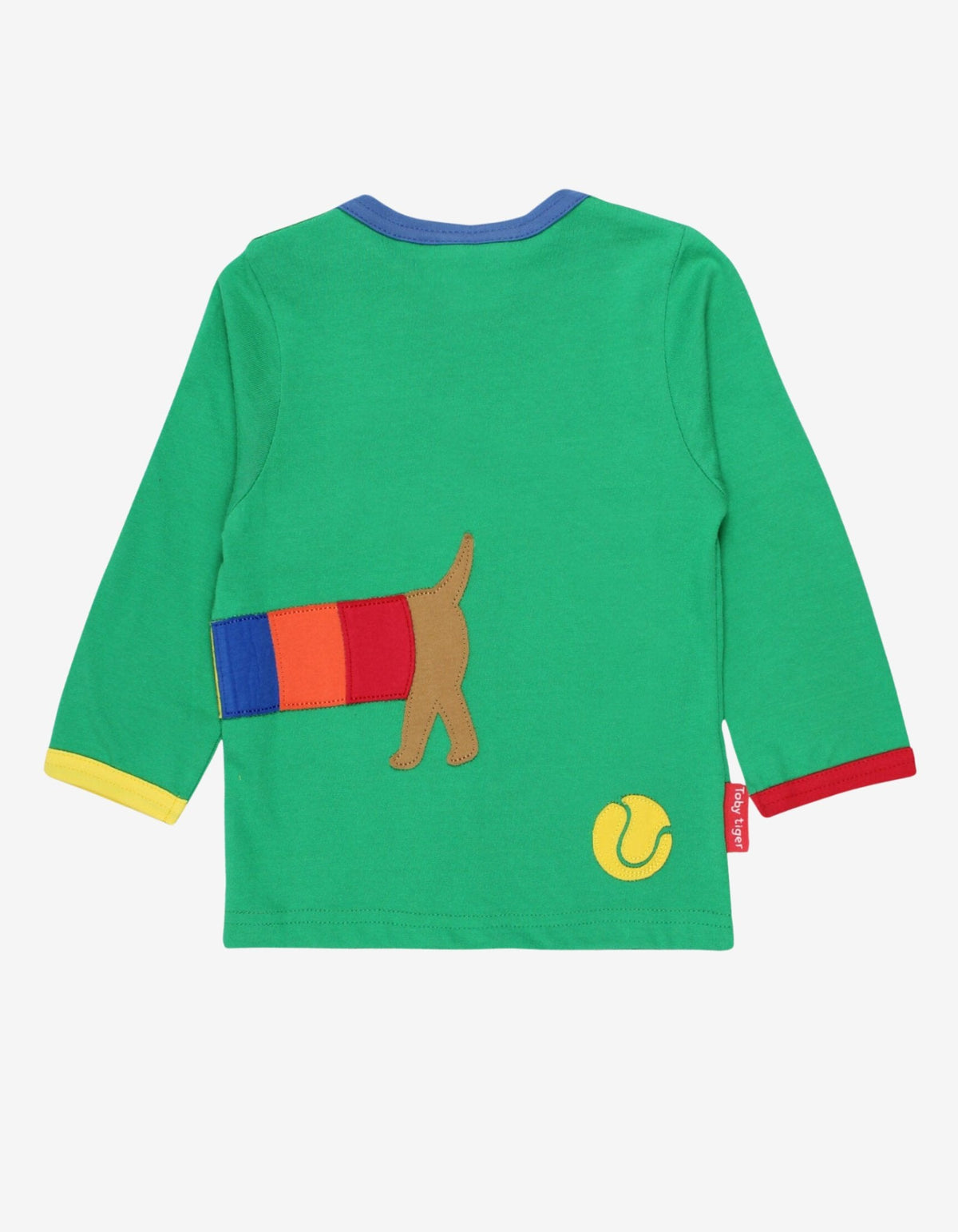 Organic Multi Sausage Dog Applique Long-Sleeved T-Shirt