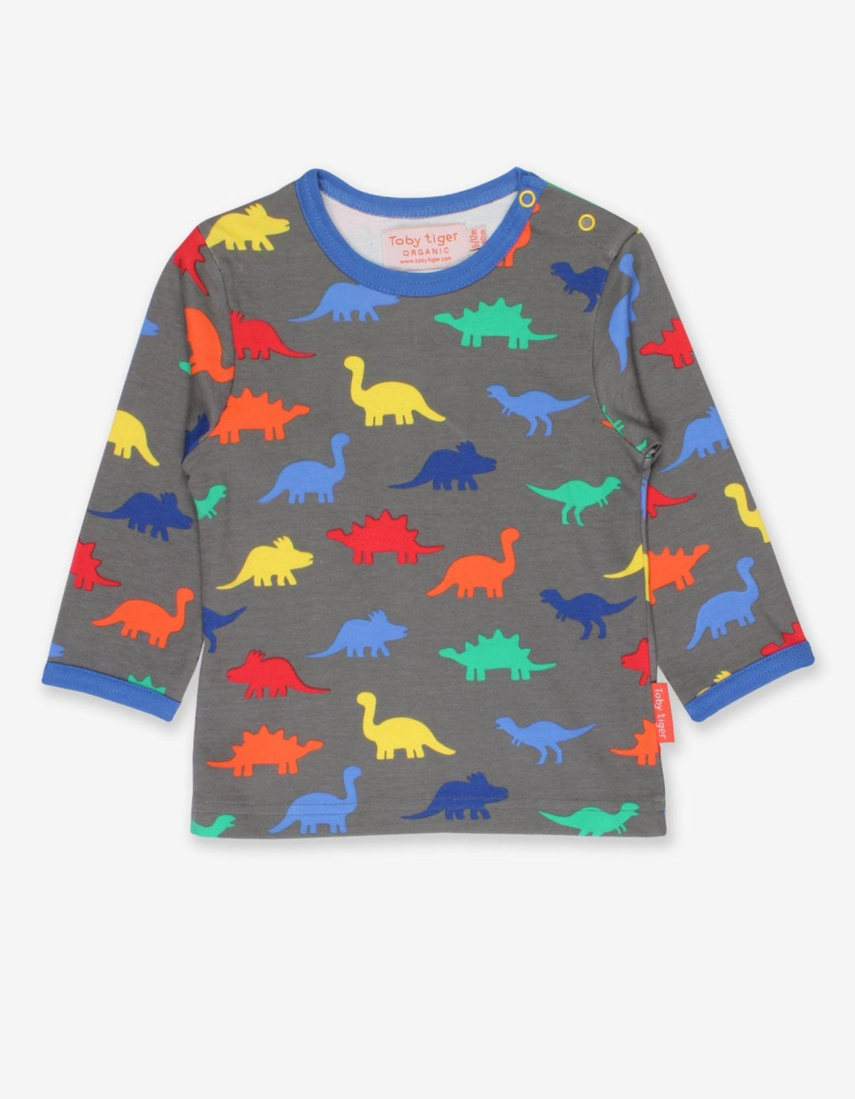 Organic Dinosaur Print Long-Sleeved T-Shirt