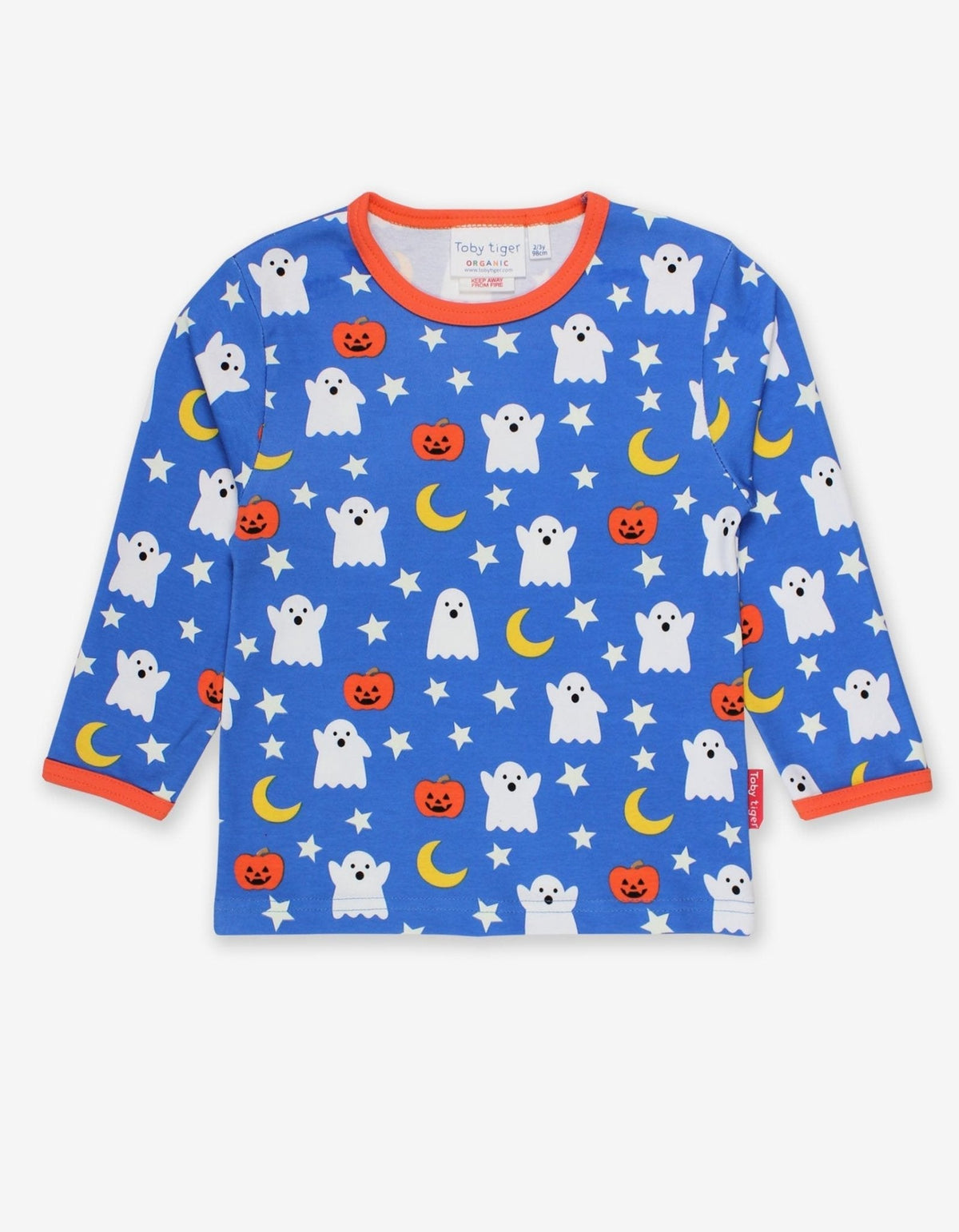 Organic Halloween Print Long-Sleeved T-Shirt