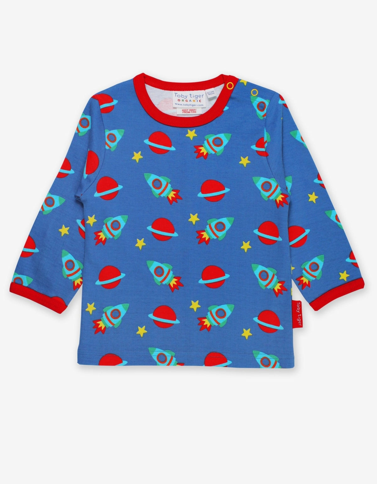 Organic Space Print Long-Sleeved T-Shirt