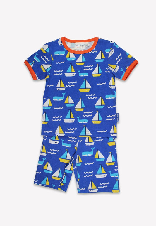 Organic St Ives Print Short Pyjamas