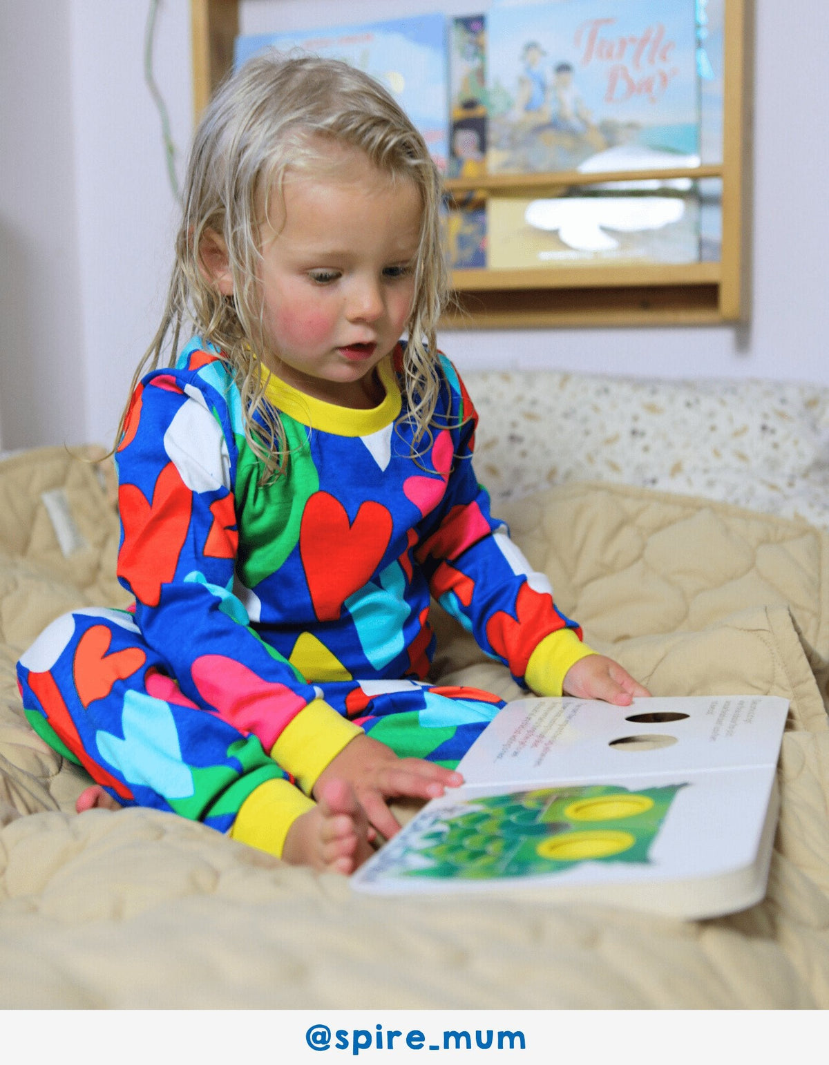 Organic Heart Print Pyjamas
