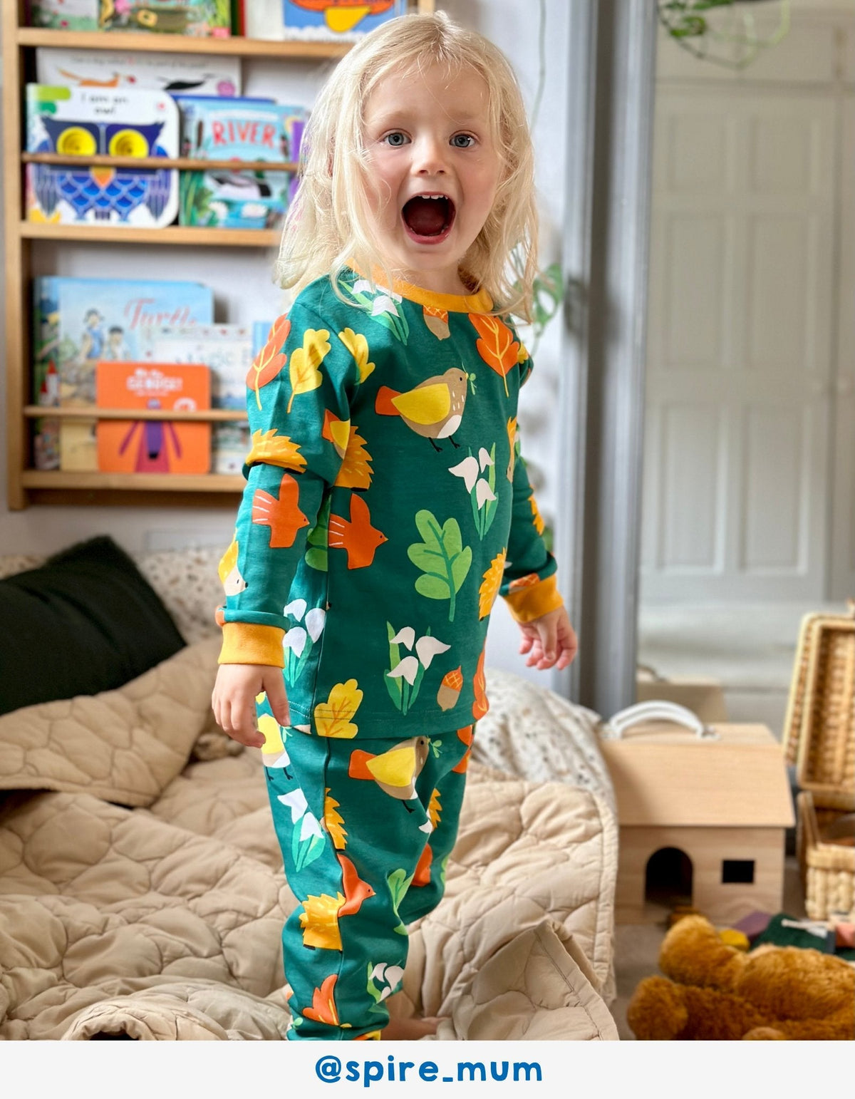 Organic Autumn Print Pyjamas