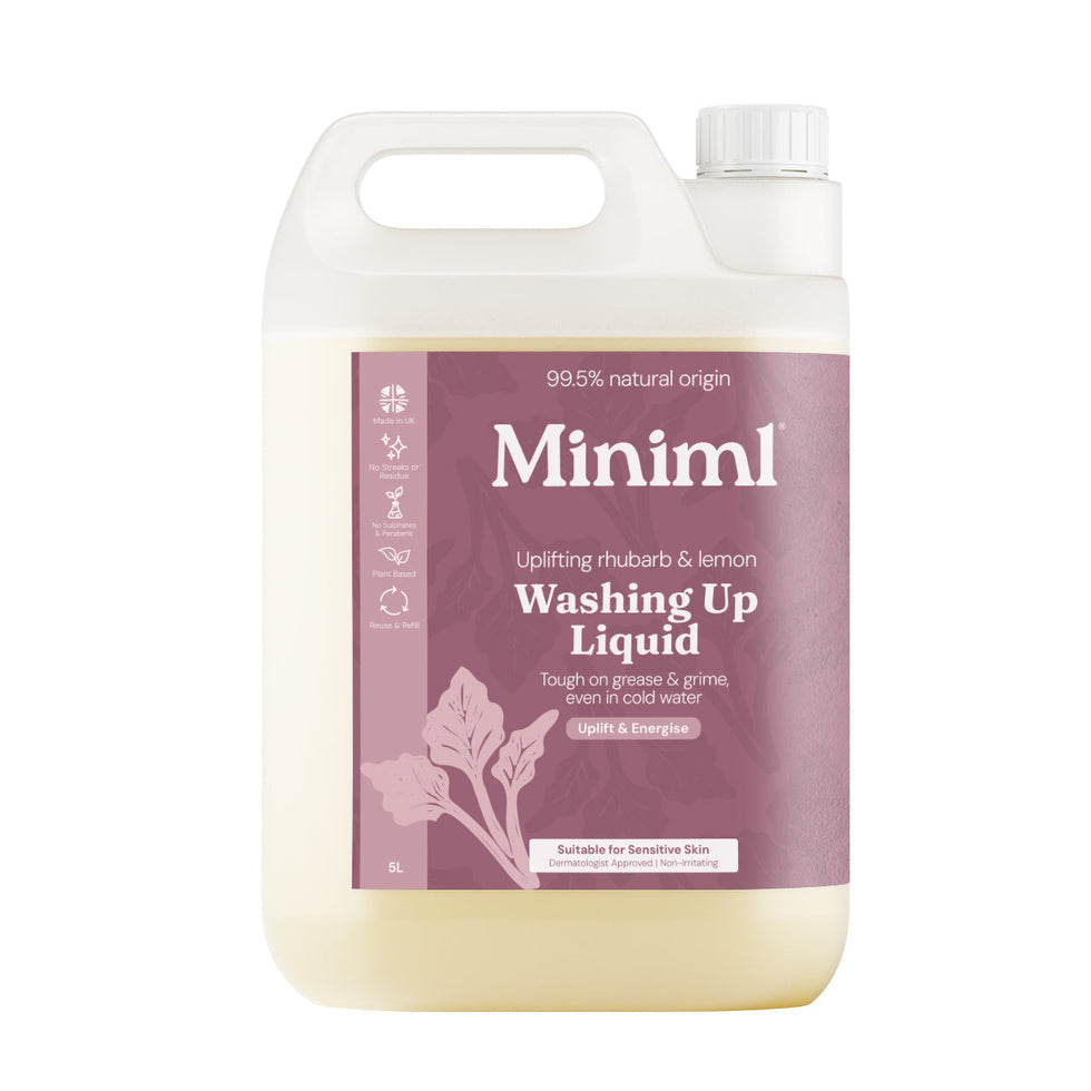 Miniml Washing Up Liquid -  Wild Rhubarb & Lemon - Refill