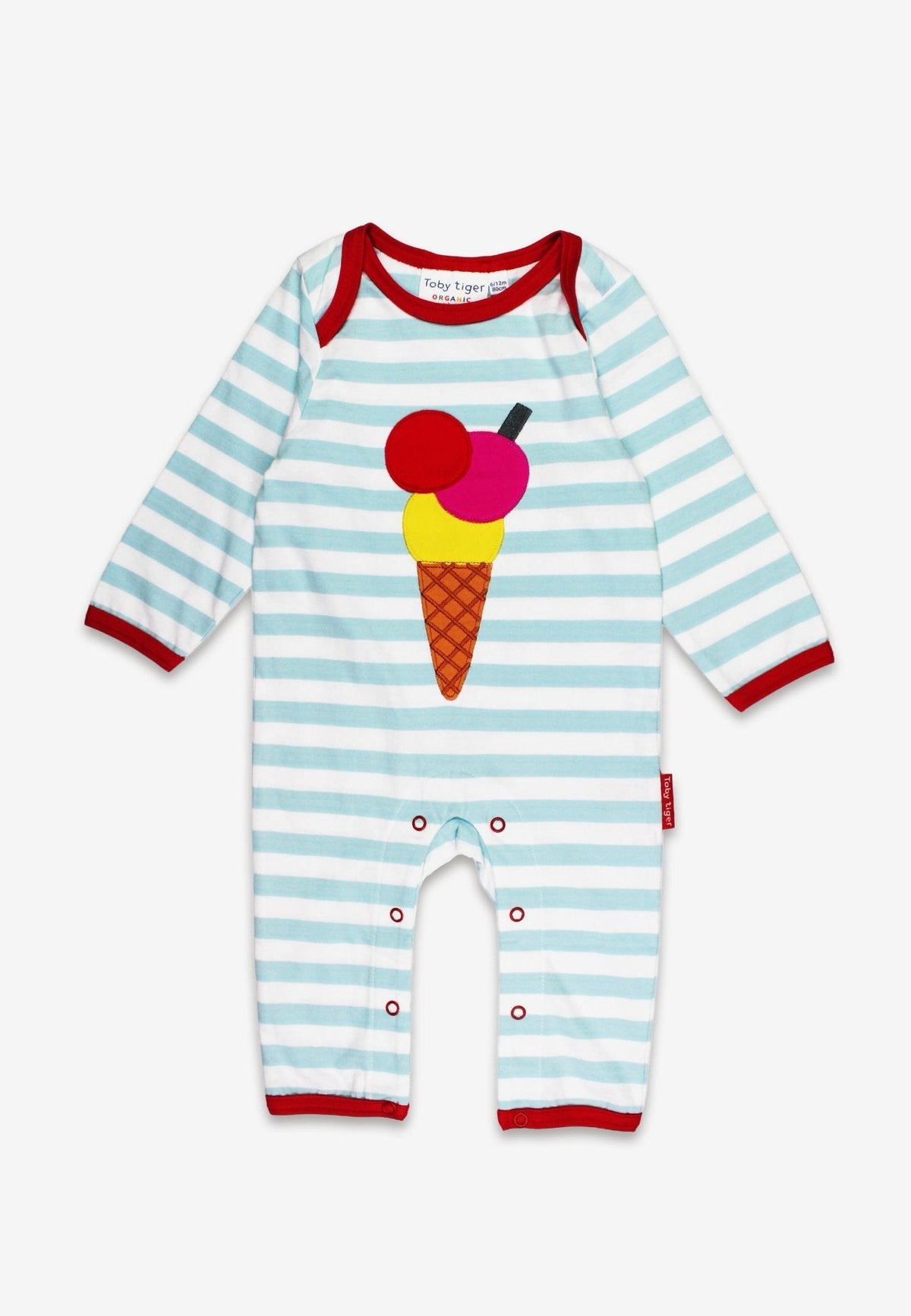 Organic Ice Cream Applique Sleepsuit