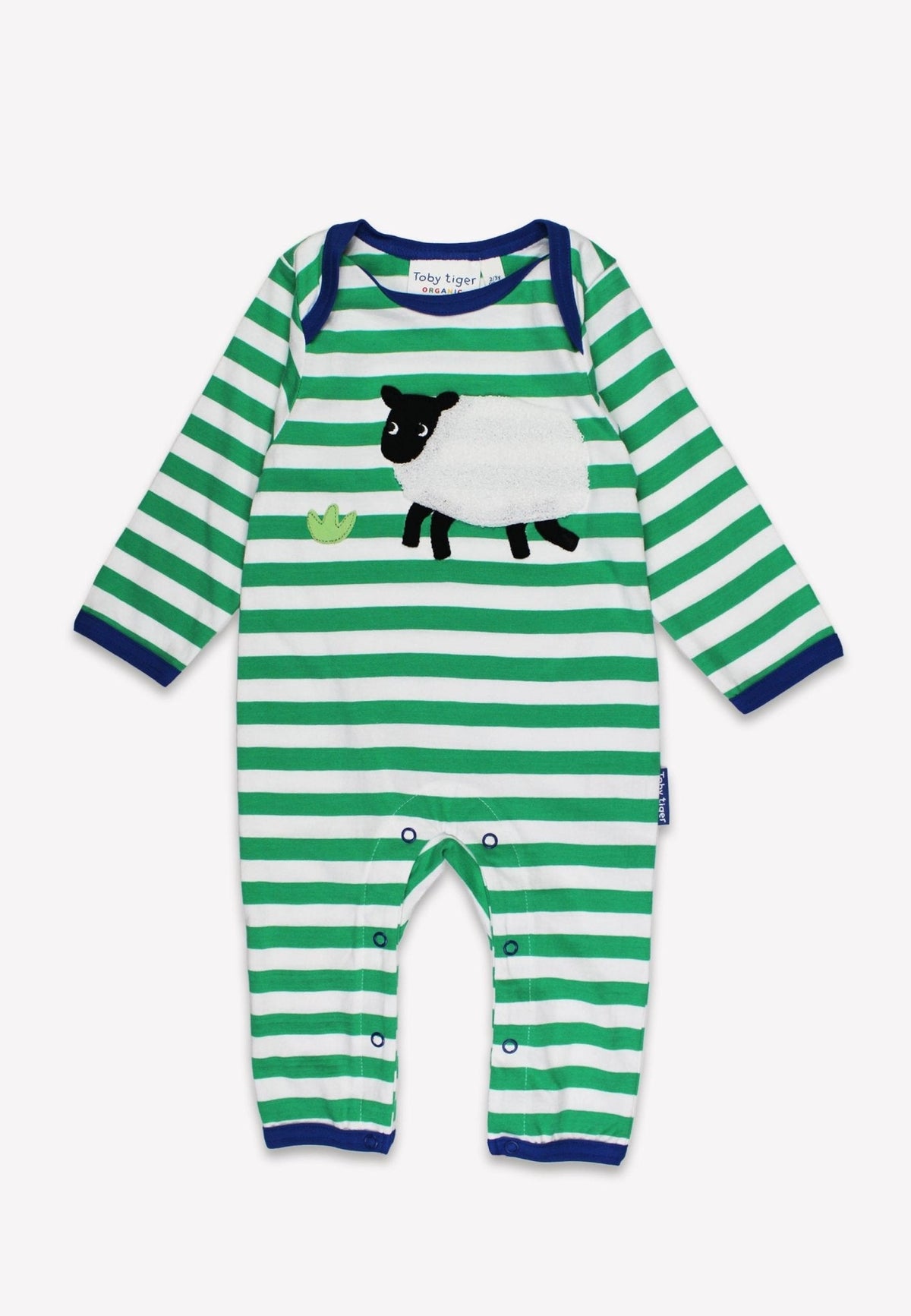 Organic Hillside Sheep Applique Sleepsuit