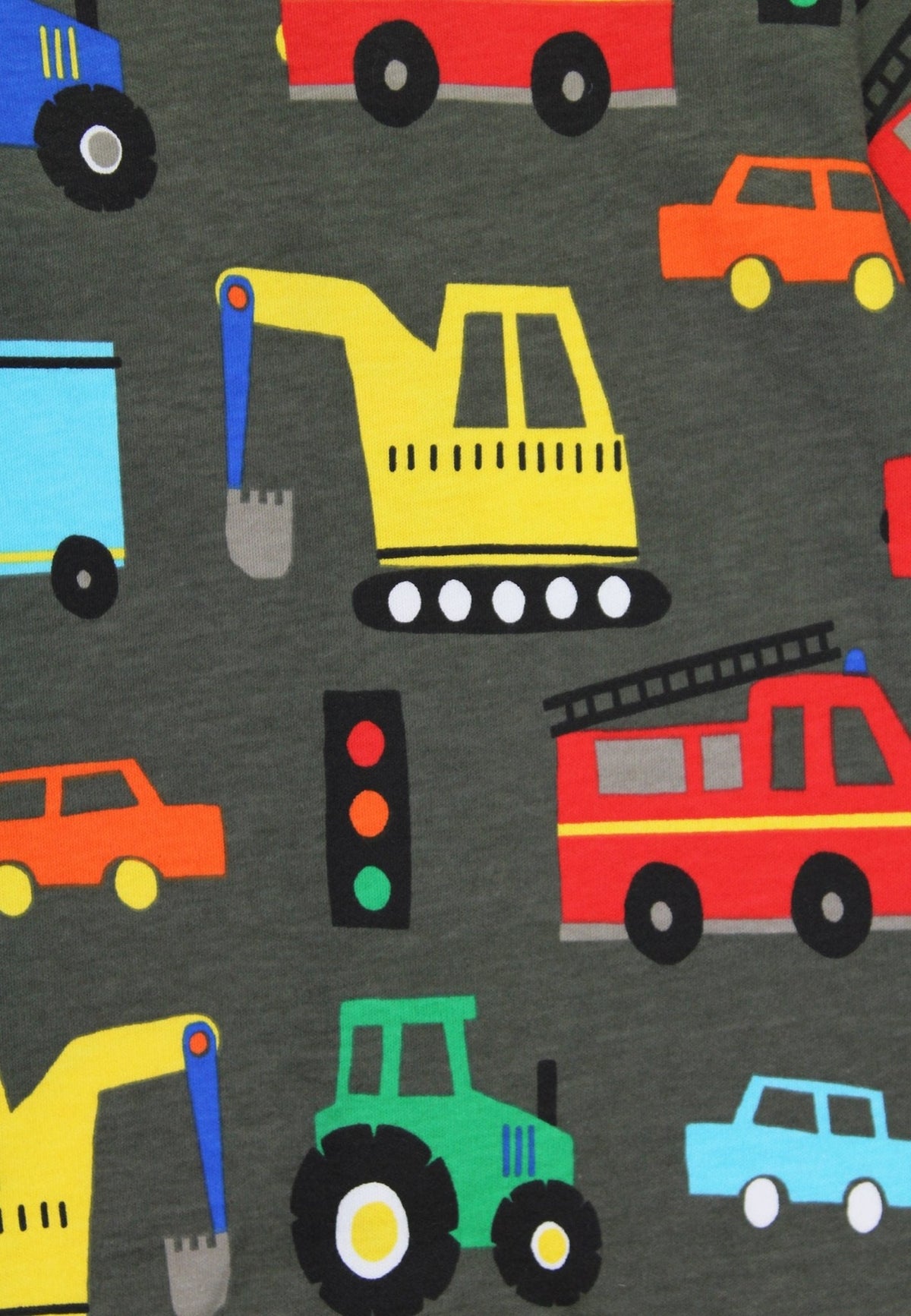 Organic Transport Print Sleepsuit