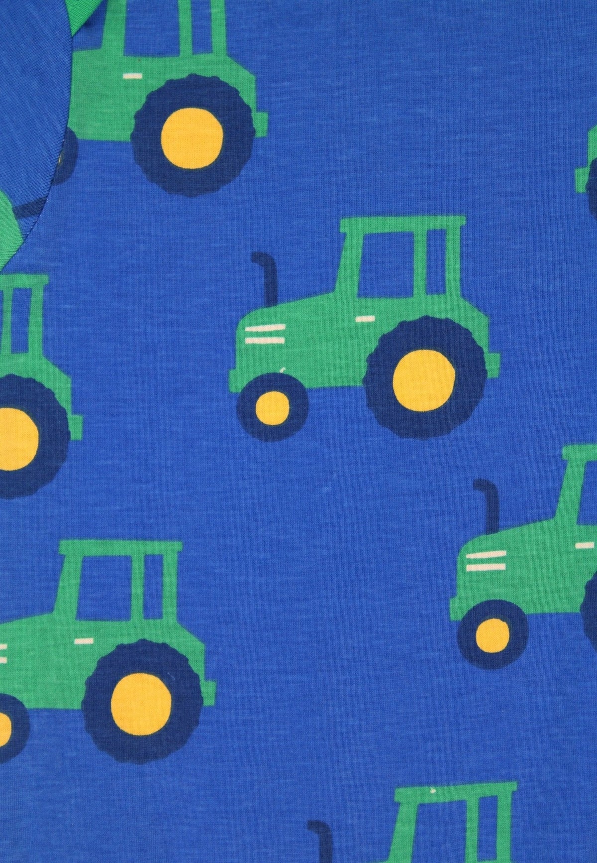 Organic Hillside Tractor Print Sleepsuit