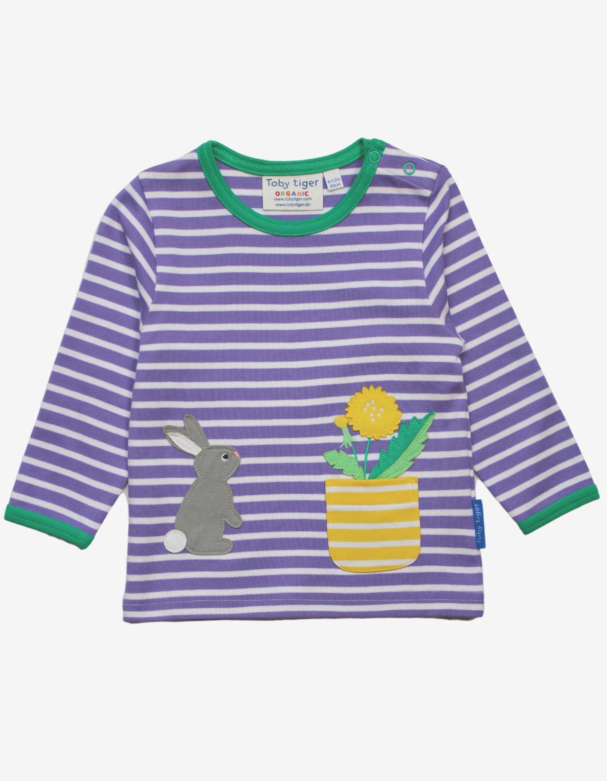 Organic Spring Applique Long-Sleeved T-Shirt