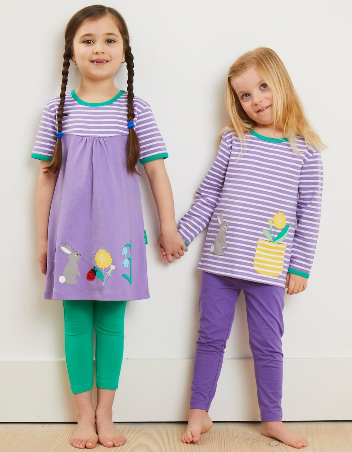 Organic Spring Applique Long-Sleeved T-Shirt