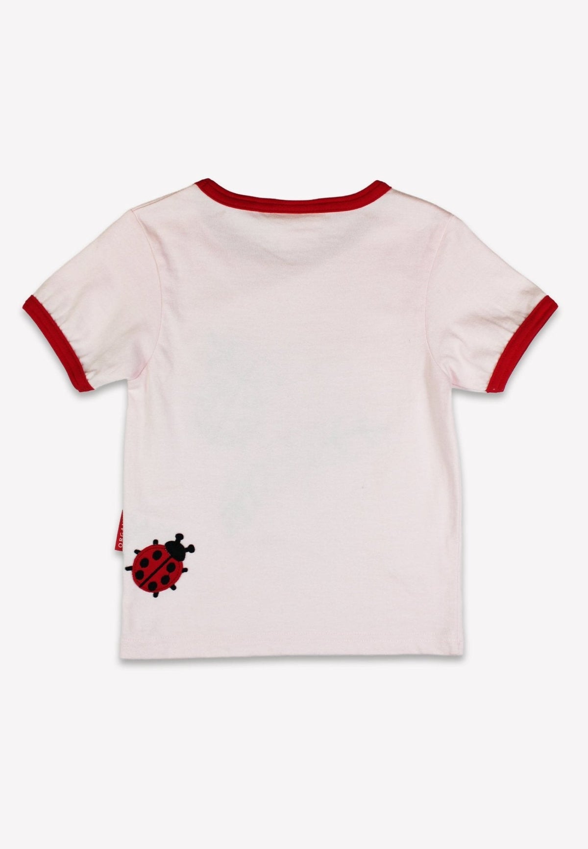 Organic Ladybird Applique Short-Sleeved T-Shirt