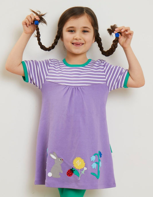 Organic Spring Applique Dress