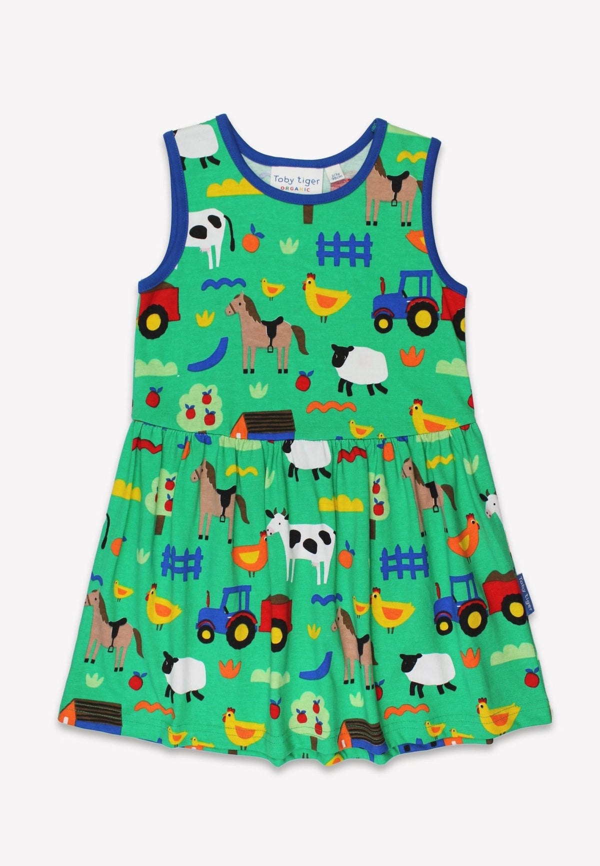 Organic Hillside Print Summer Dress