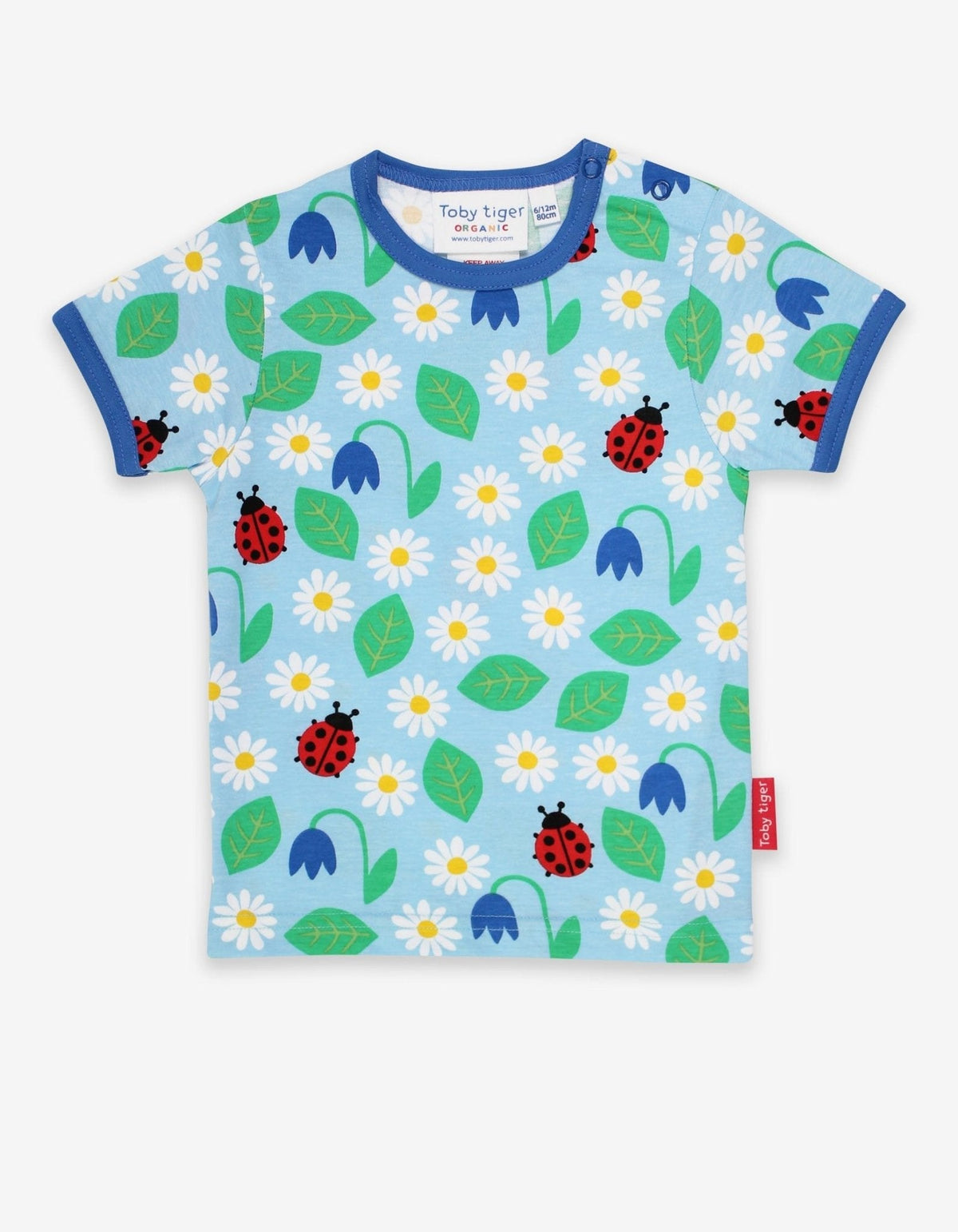 Organic English Garden Print Short-Sleeved T-Shirt