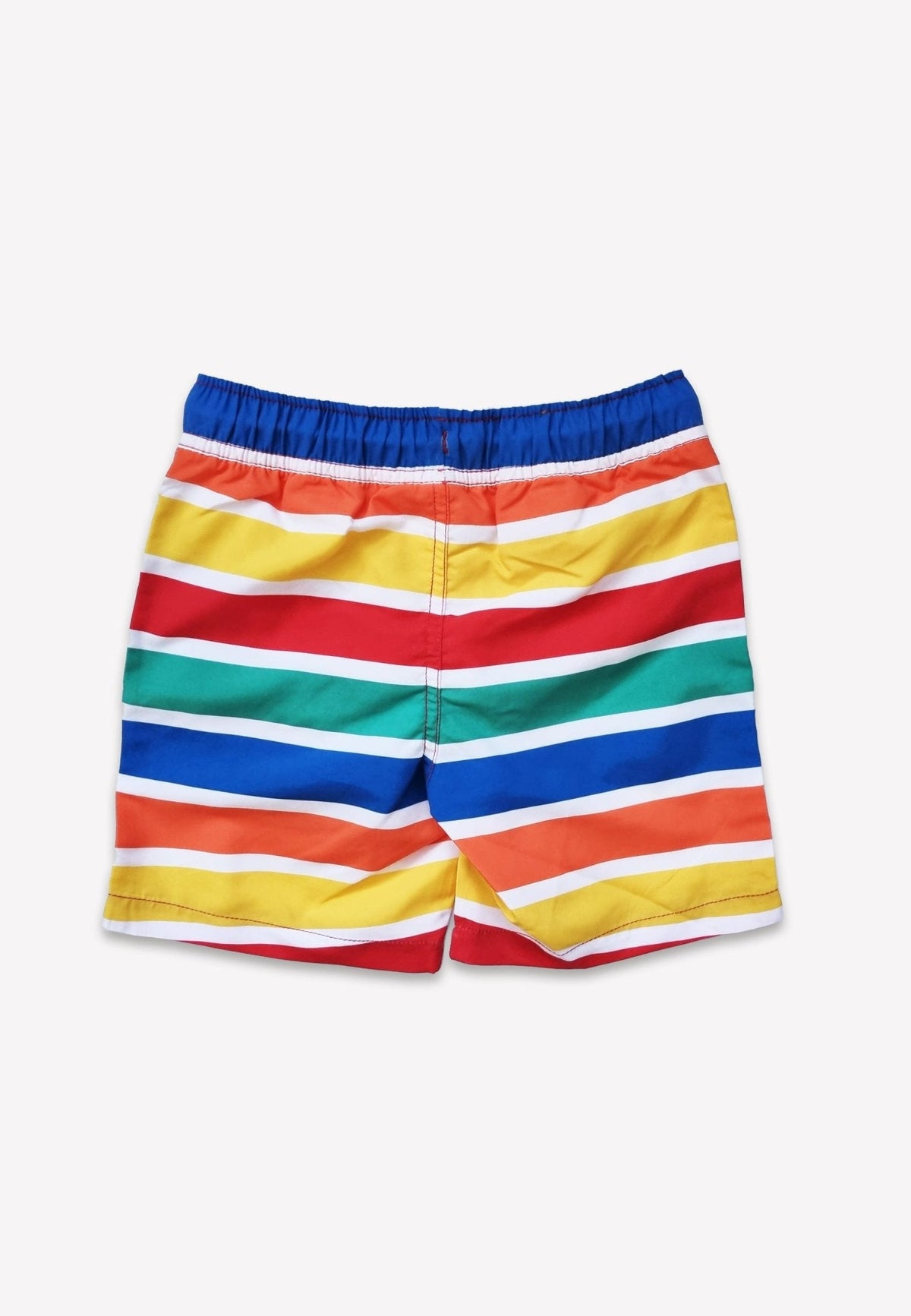Happy Stripe Print Kids' Swim Shorts